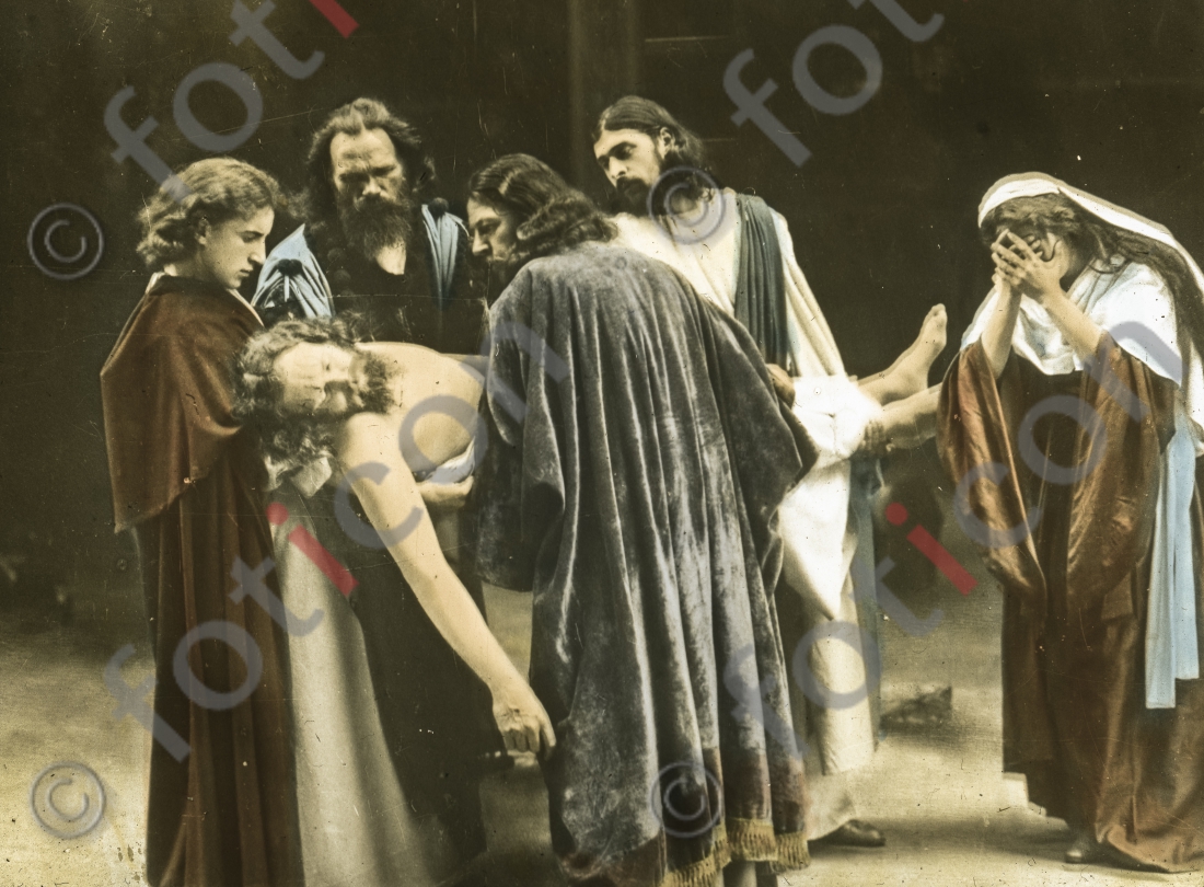 Grablegung Christi | Burial of Christ - Foto foticon-simon-105-097.jpg | foticon.de - Bilddatenbank für Motive aus Geschichte und Kultur
